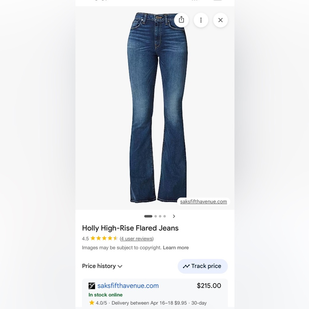 Women's Hudson Holly High Rise Flare Jeans - Picture 5 of 7
